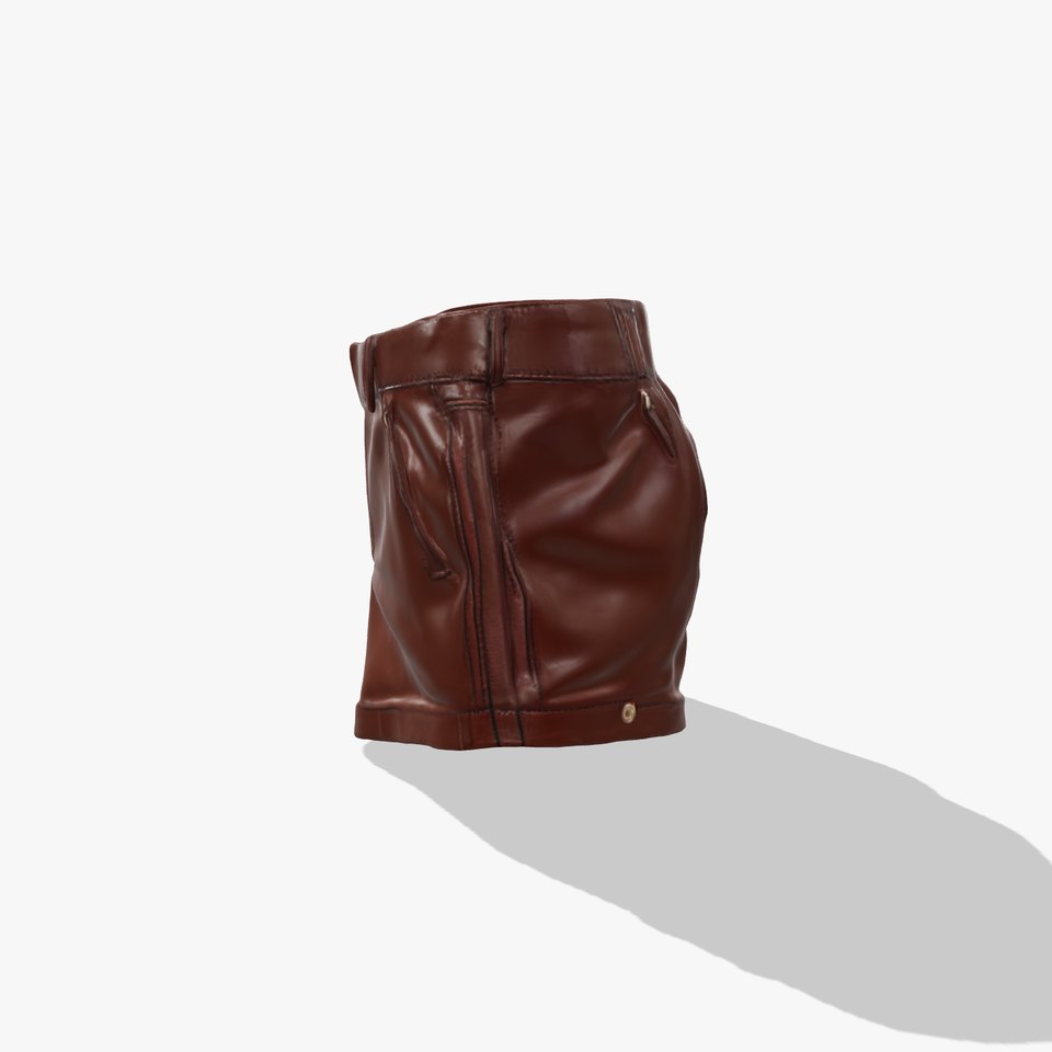 Stylish Leather Shorts Model Pack for Realistic Rendering